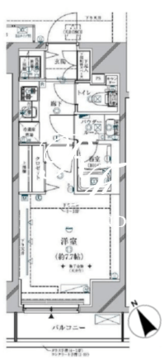 クレイシア三軒茶屋 1202 間取り図