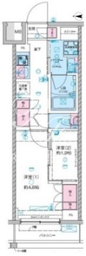 セジョリ池袋本町 202 間取り図