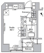パークアクシス溜池山王 304 間取り図