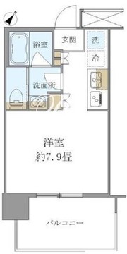 ブリリアタワー浜離宮 512 間取り図