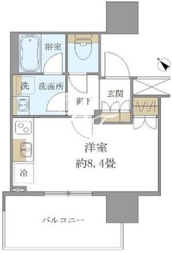 ブリリアタワー浜離宮 1310 間取り図