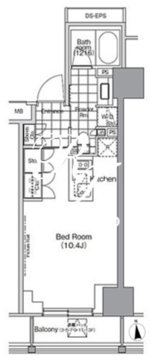 パークハビオ門前仲町 905 間取り図