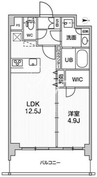 オルタナ墨田 101 間取り図