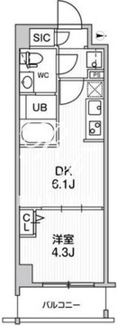 オルタナ墨田 105 間取り図