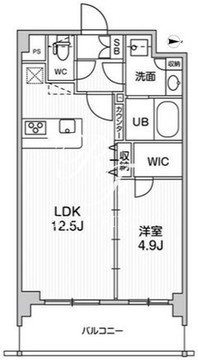 オルタナ墨田 203 間取り図