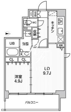 オルタナ墨田 301 間取り図