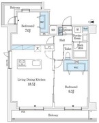 ラ・カーサ広尾 503 間取り図