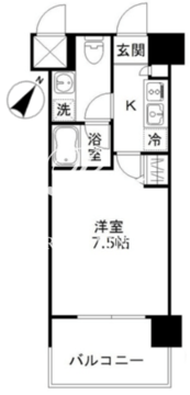 フォレシティ豊洲 908 間取り図