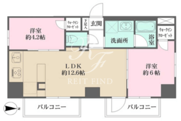 プライムアーバン西日暮里フロント 1101 間取り図