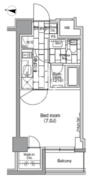 パークハビオ日本橋蛎殻町 204 間取り図