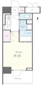 メアヌイ錦糸町 302 間取り図