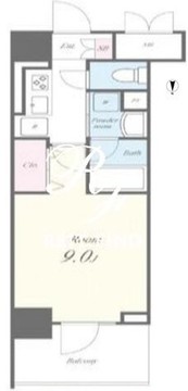 メアヌイ錦糸町 1002 間取り図