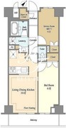 市谷台町坂フロント 402 間取り図