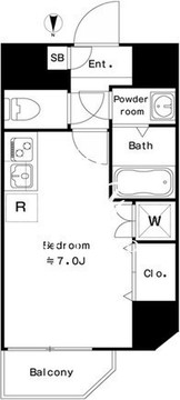 ラクラス中延 401 間取り図