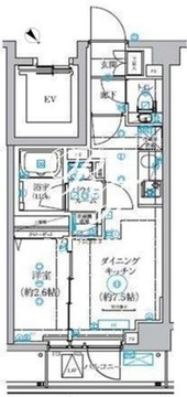 クオリタス田端 202 間取り図