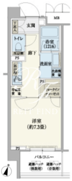 リージア経堂テラスガーデン 222 間取り図