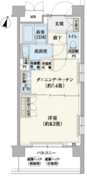 リージア経堂テラスガーデン 332 間取り図