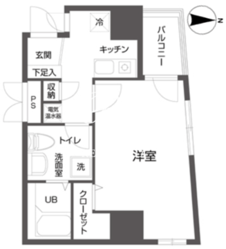 クローバーステイ秋葉原 703 間取り図