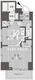 レジディア蒲田 1001 間取り図
