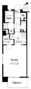 ブリリアイスト三軒茶屋 B-301 間取り図