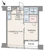 人形町デュープレックスリズ 502 間取り図