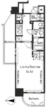 パークアクシス四谷ステージ 502 間取り図