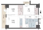 ラグゼナ町屋 1001 間取り図 ?>