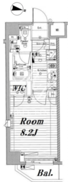 メイクスデザイン蔵前 304 間取り図