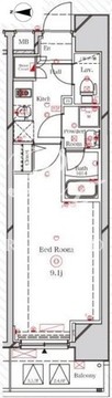 ラフィスタ三ノ輪 505 間取り図