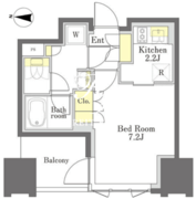 びゅうリエットグラン新宿戸山 911 間取り図