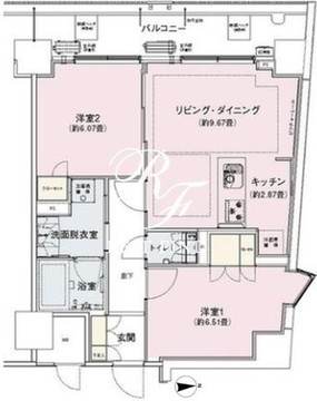 アンビエンテ駒込 909 間取り図