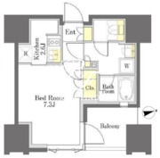 びゅうリエットグラン新宿戸山 902 間取り図