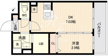 ラクラス三軒茶屋 202 間取り図