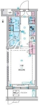 ジェノヴィア東向島3スカイガーデン 205 間取り図