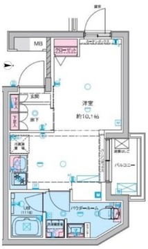 ジェノヴィア東向島3スカイガーデン 212 間取り図