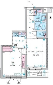 ジェノヴィア東向島3スカイガーデン 502 間取り図