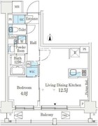 ジェイグランコート品川西大井イースト 204 間取り図