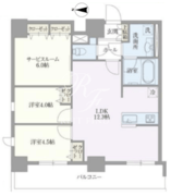 ライトテラス浅草 1001 間取り図