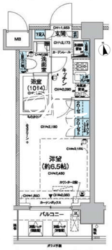 レジディア蒲田5 907 間取り図