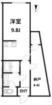 エアータワー大塚 102 間取り図