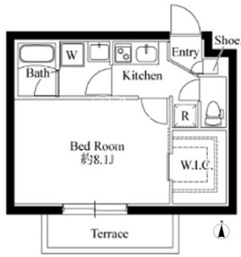 コンポジット蒲田イースト 102 間取り図