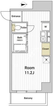 エスモア銀座イースト 203 間取り図