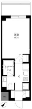 プライマル勝どき 414 間取り図