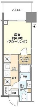 パークタワー勝どき M-14F 間取り図