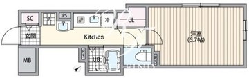 エルファーロ目黒1 202 間取り図