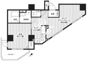 カスタリア初台 905 間取り図