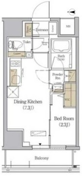 アーバネックス森下ウエスト 302 間取り図