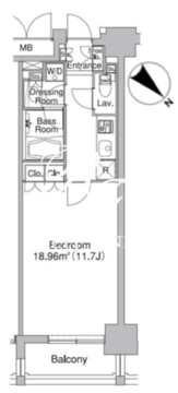 レジディア市ヶ谷2 304 間取り図