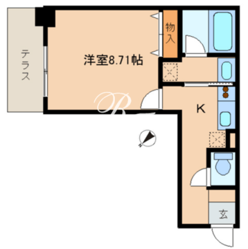 レジディア新川 103 間取り図