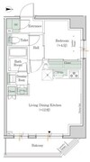 ワンルーフレジデンス新御徒町 704 間取り図